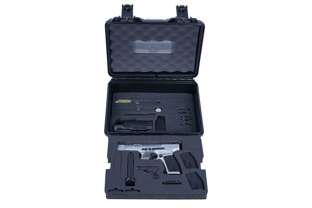 Canik SFx RIVAL-S 9mm Pistol - Chrome 10 RND With 3x Magazines