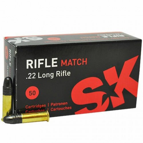 SK 22LR Match 40gr LRN Ammunition (50pk)