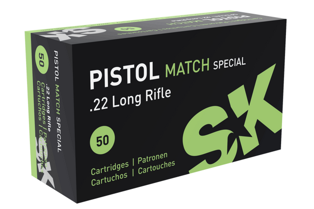 SK 22LR Pistol Match Special 40gr LRN Ammunition (50pk)