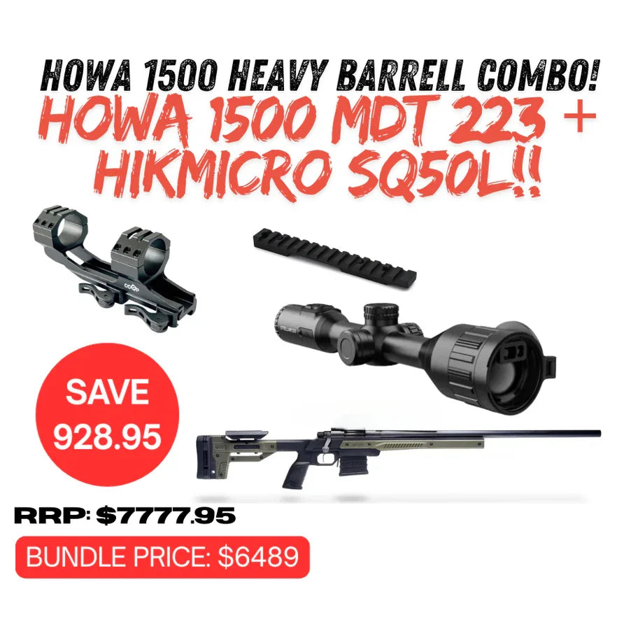 HOWA 1500 Heavy Barrell + HIKMICRO SQ50L