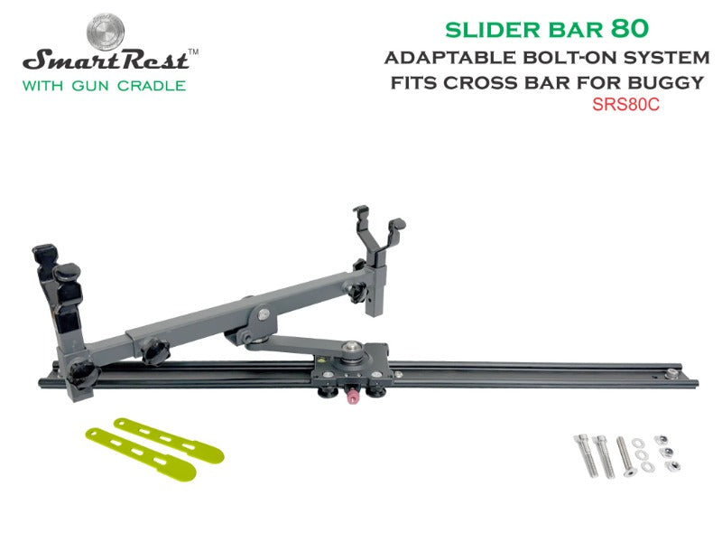 SmartRest Slider Bar 80cm Bolt-on with Gun Cradle