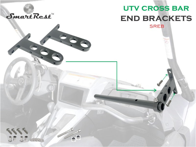 SmartRest UTV Universal Cross Bar with End Brackets