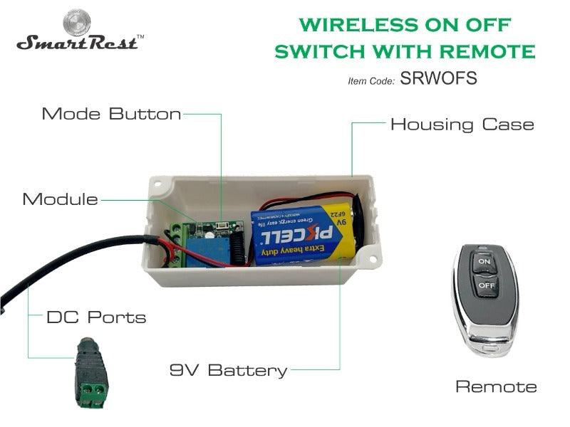 Wireless On Off Switch remote controlled With Green Laser