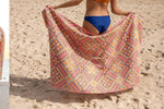 NAKIE ROSY TIDES - RECYCLED SAND FREE BEACH TOWEL