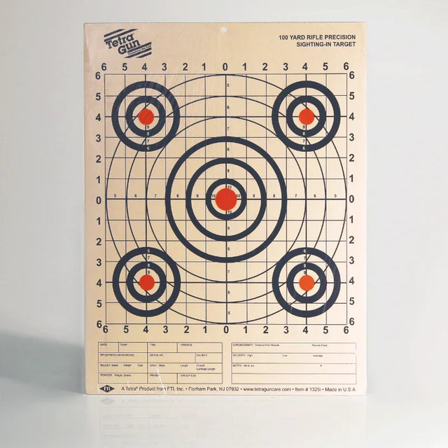 Tetra Paper Target 100yd Rifle Precision Sighting Target