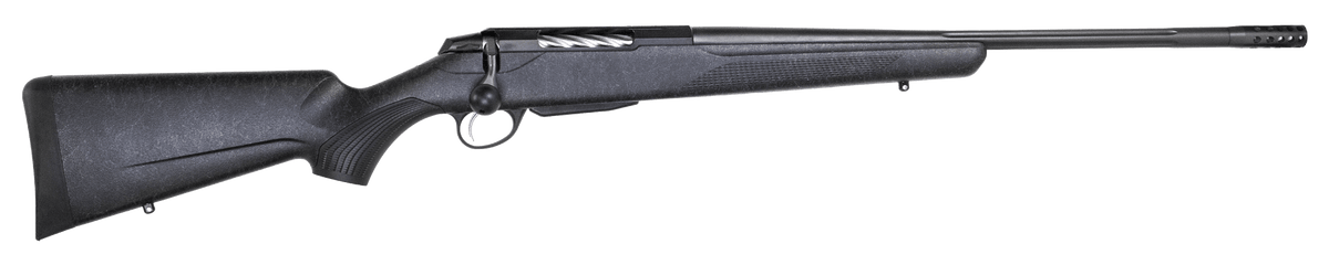 T3x Lite Roughtech Black Stainless 308 Win Muzzle Brake 22.4" D18