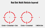 ZEROTECH THRIVE HD MULTI RETICLE HIGH REFLEX RED DOH