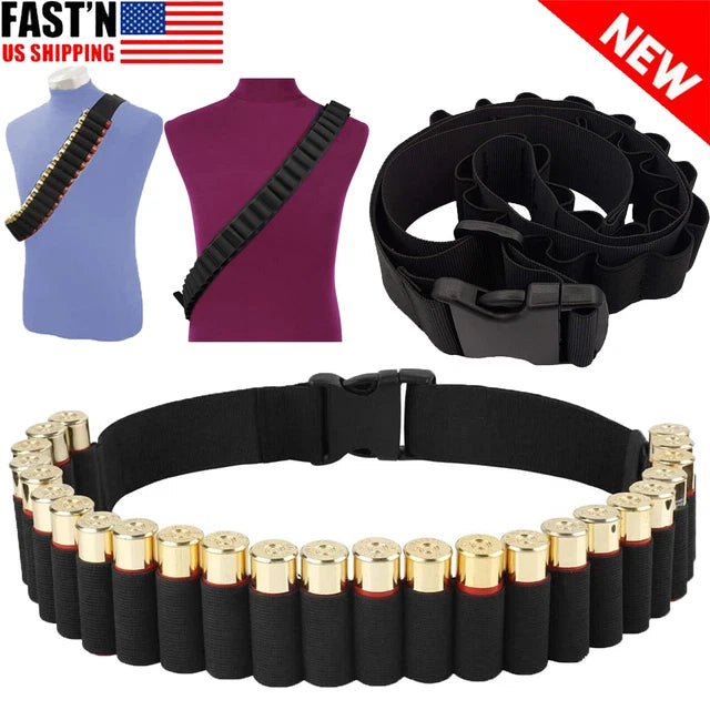 22LR Shell Bandolier Nylon Bandolier Holds 180 Rounds Of .22 LR ...