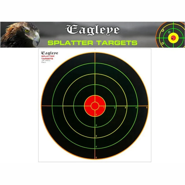 Eagle Eye Splatter Target 12" Heavy Card