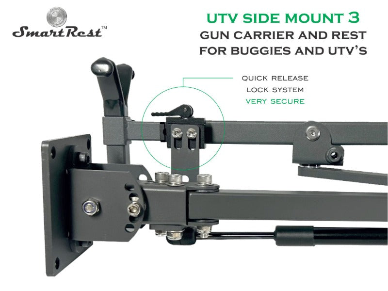 SmartRest UTV Gun Rack - Side Mount 3