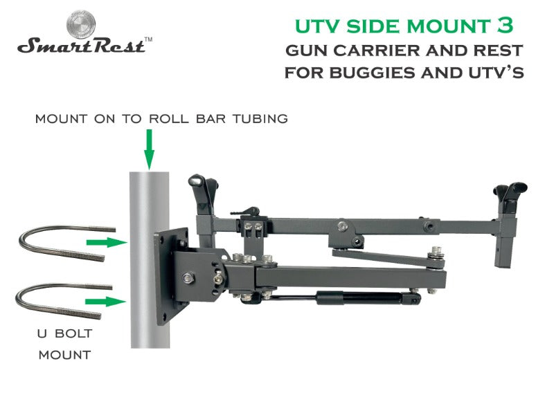 SmartRest UTV Gun Rack - Side Mount 3