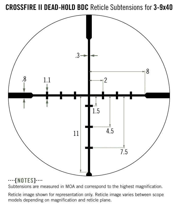 VORTEX CROSSFIRE 3-9X40 BDC