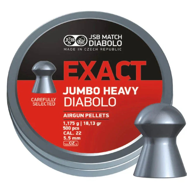 JSB Exact Jumbo Heavy .22 18.13gr Air Pellets (500)