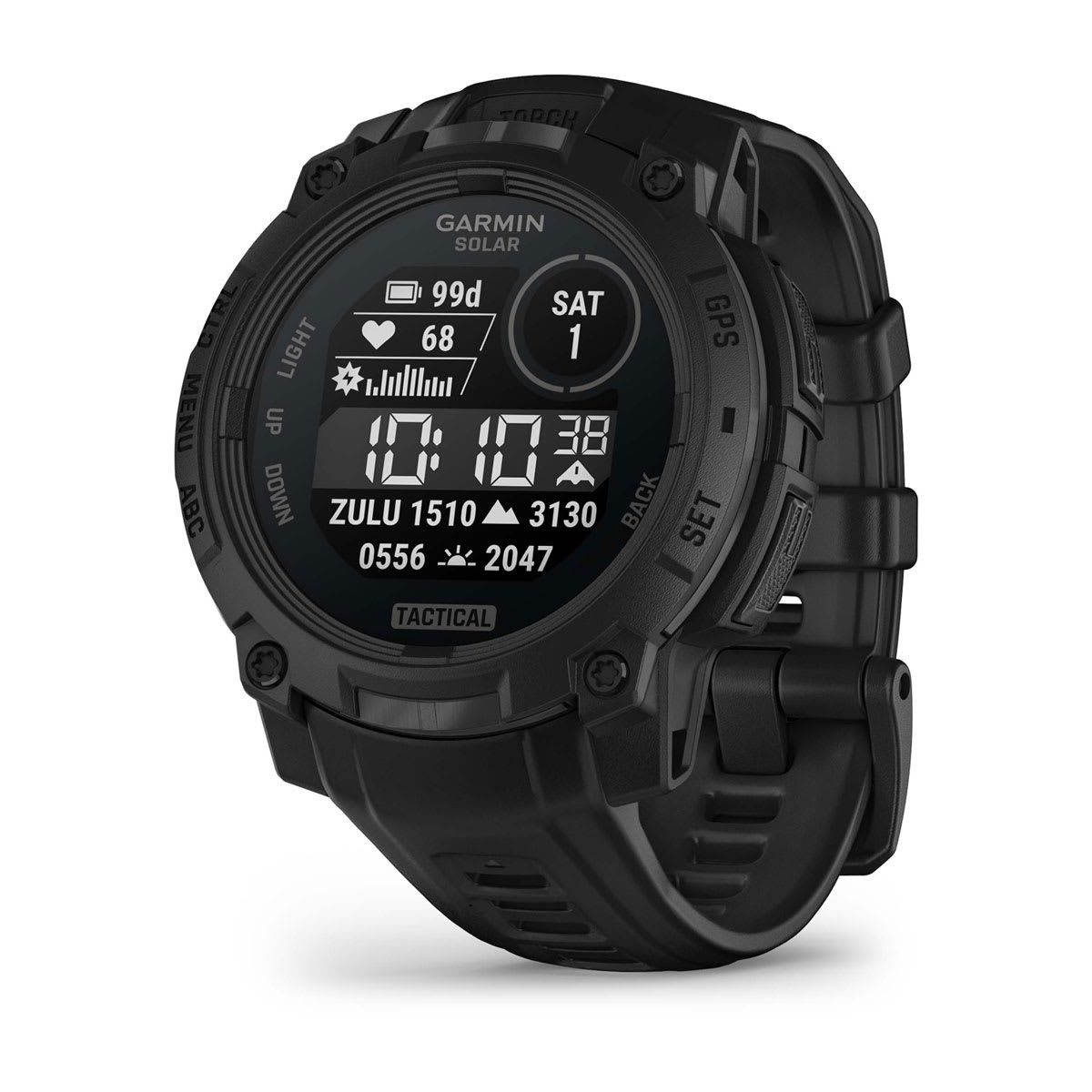 Garmin Instinct® 3 – 45 mm, Solar, Tactical Edition – Black with Black Band