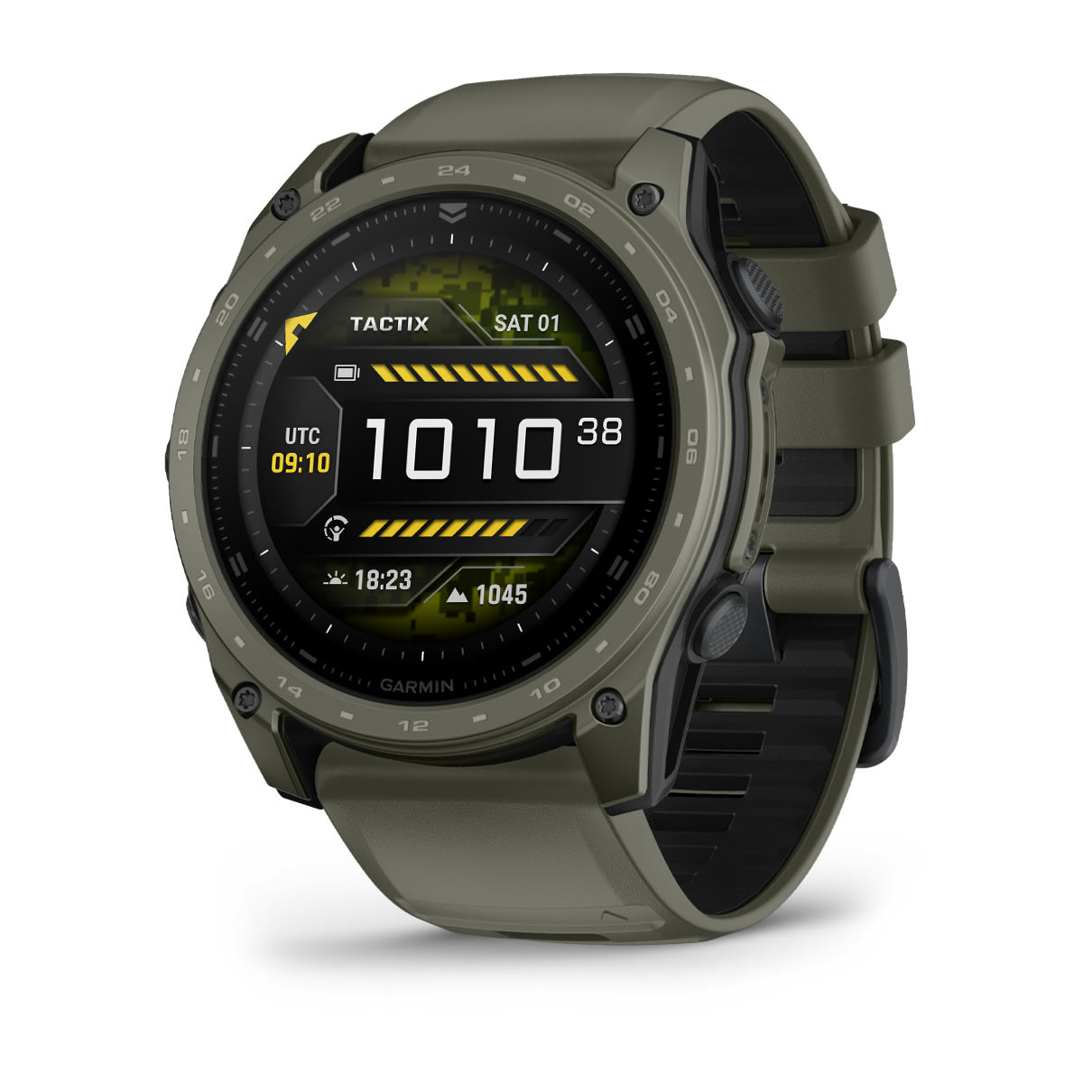 Garmin tactix® 8 – 51 mm, AMOLED, Cerakote® Coating – Includes Applied Ballistics Ultralight™ Solver and Olive Drab Cerakote® Coating