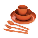 Sea to Summit Camp Dinnerware Set w/ Mesh Sack (6 piece) - Cabbage - side view