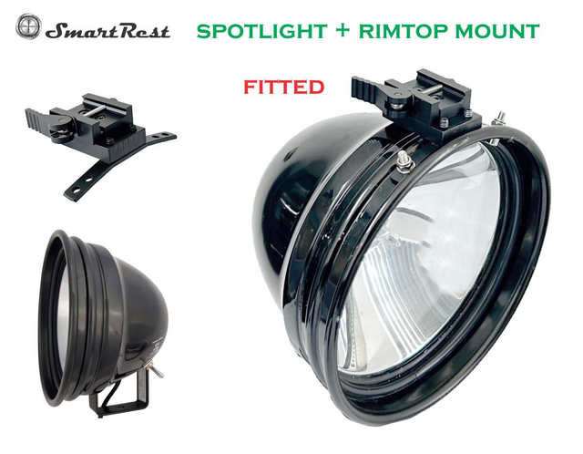 Powa Beam 9" Spotlight with Pre-Installed SmartRest Rimtop Thermal Mount