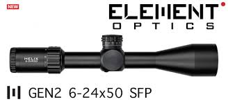 Element Optics Helix Gen2 6-24x50 FFP APR-2D MRAD Riflescope