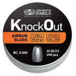 JSB KnockOut Slugs .216 5,5 mm 20.83gr