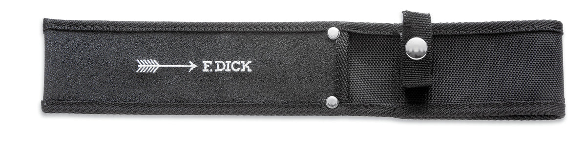 F. Dick black nylon knife sheath with belt loop and snap retention