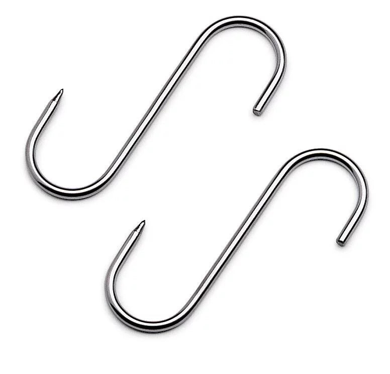 F. Dick stainless steel S-form meat hooks 140mm