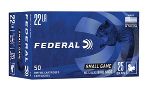 Federal Game-Shok 22LR No. 12 Bird Shot 25gr