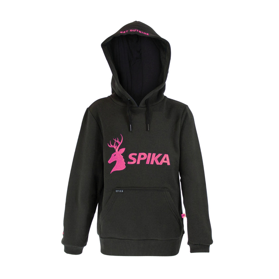 Spika GO Classic Hoodie - Girls - Black, front