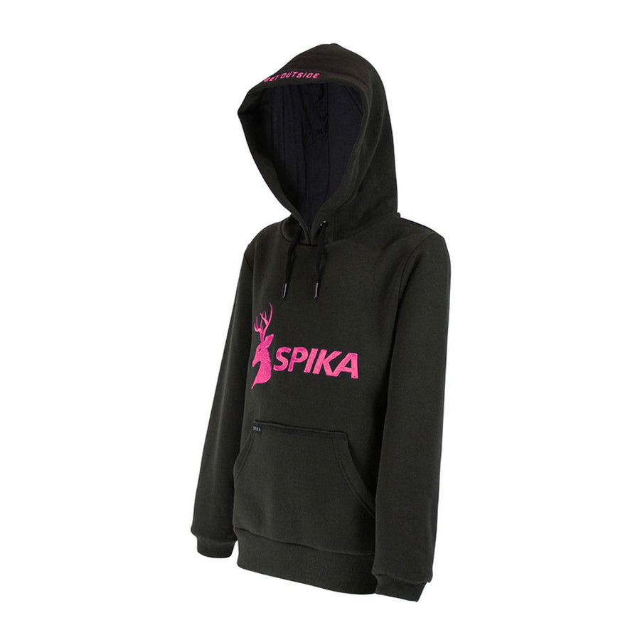 Spika GO Classic Hoodie - Girls - Black, front angle