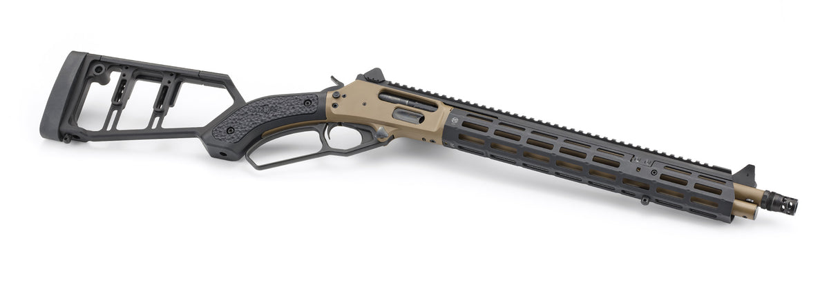 Marlin 1895 Mad Pig Custom 45-70 FDE Cerakote - right side three-quarter view