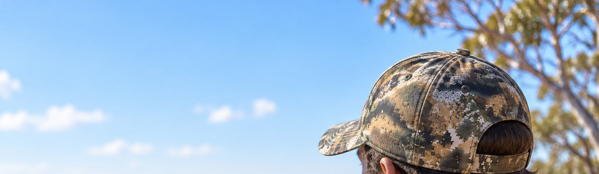 Hunt The Night hats beanies in the Australian bush
