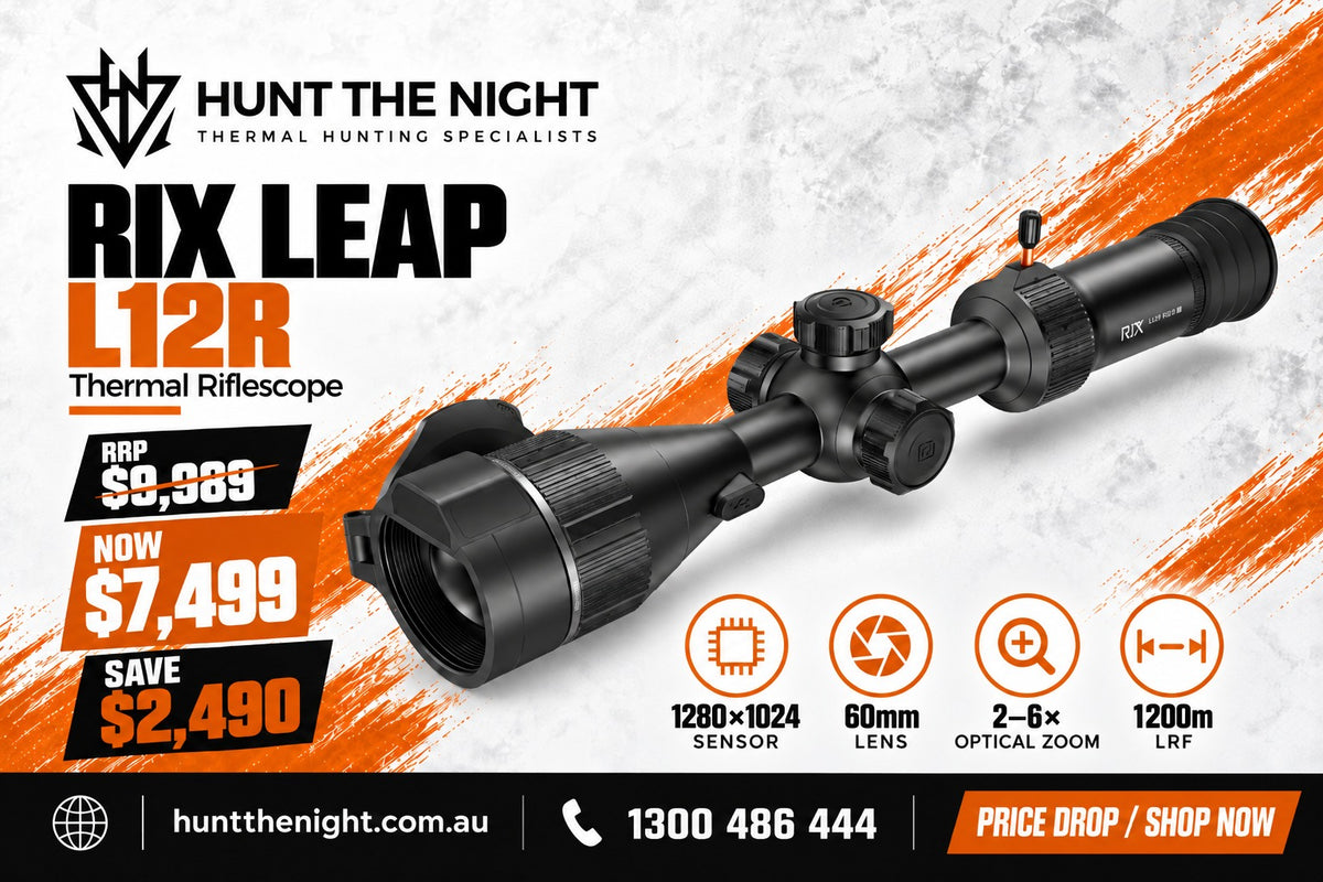 RIX Leap L12R thermal riflescope price drop, now $7,499, RRP $9,989, save $2,490