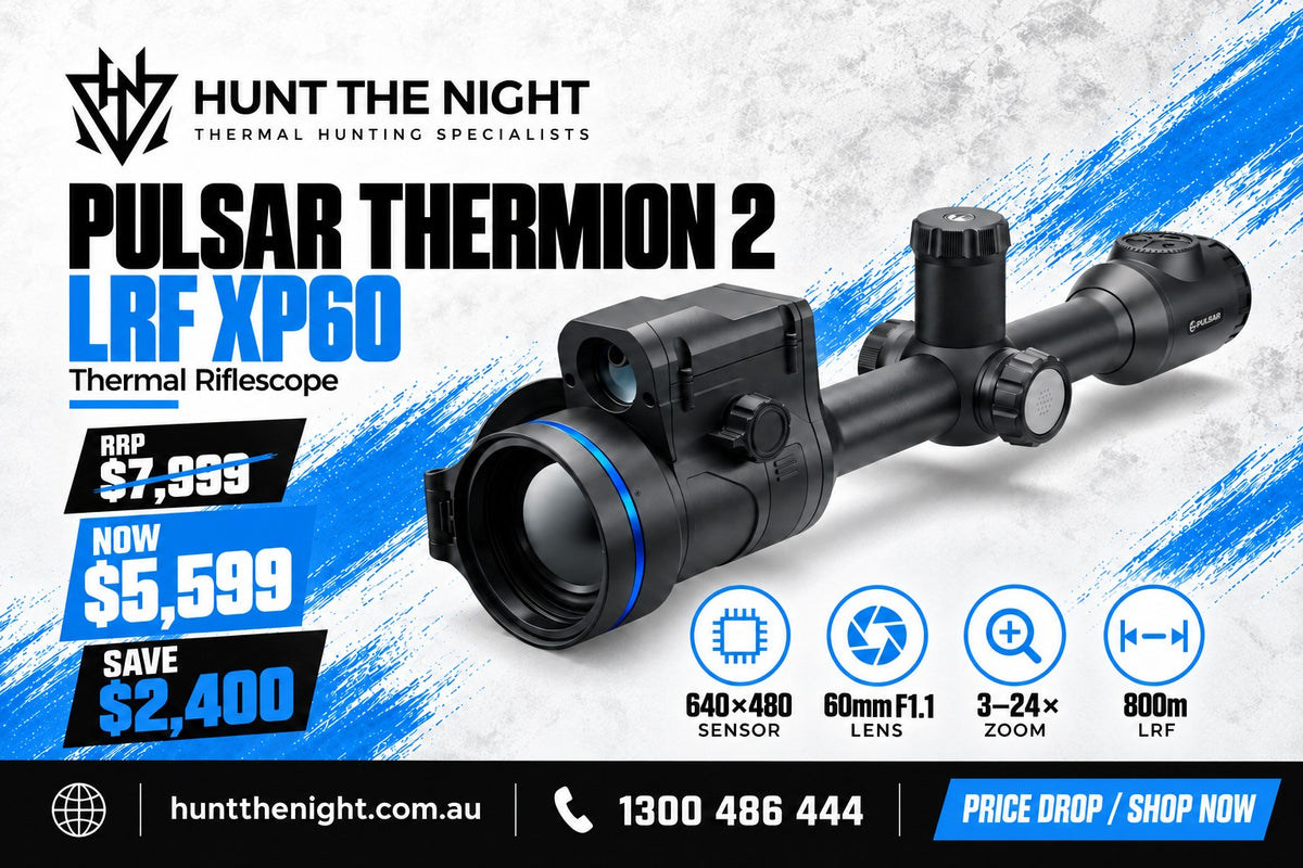 Pulsar Thermion 2 LRF XP60 thermal riflescope, now $5,599