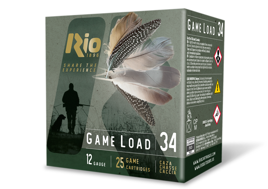 RIO Game Load 34 12 gauge box of 25 game cartridges