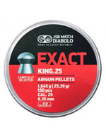 JSB EXACT KING .25 25.4GR AIR PELLETS (150pk)