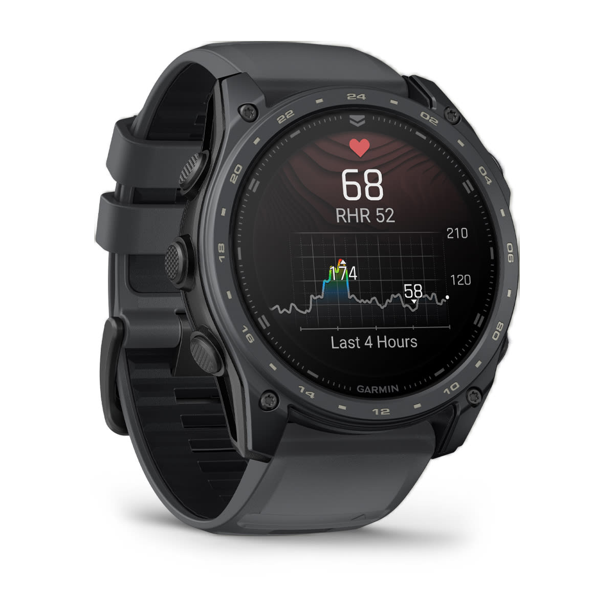 Garmin tactix® 8 – 51 mm, AMOLED, Cerakote® Coating – Includes Applied Ballistics Ultralight™ Solver and Slate Gray Cerakote® Coating – view 3