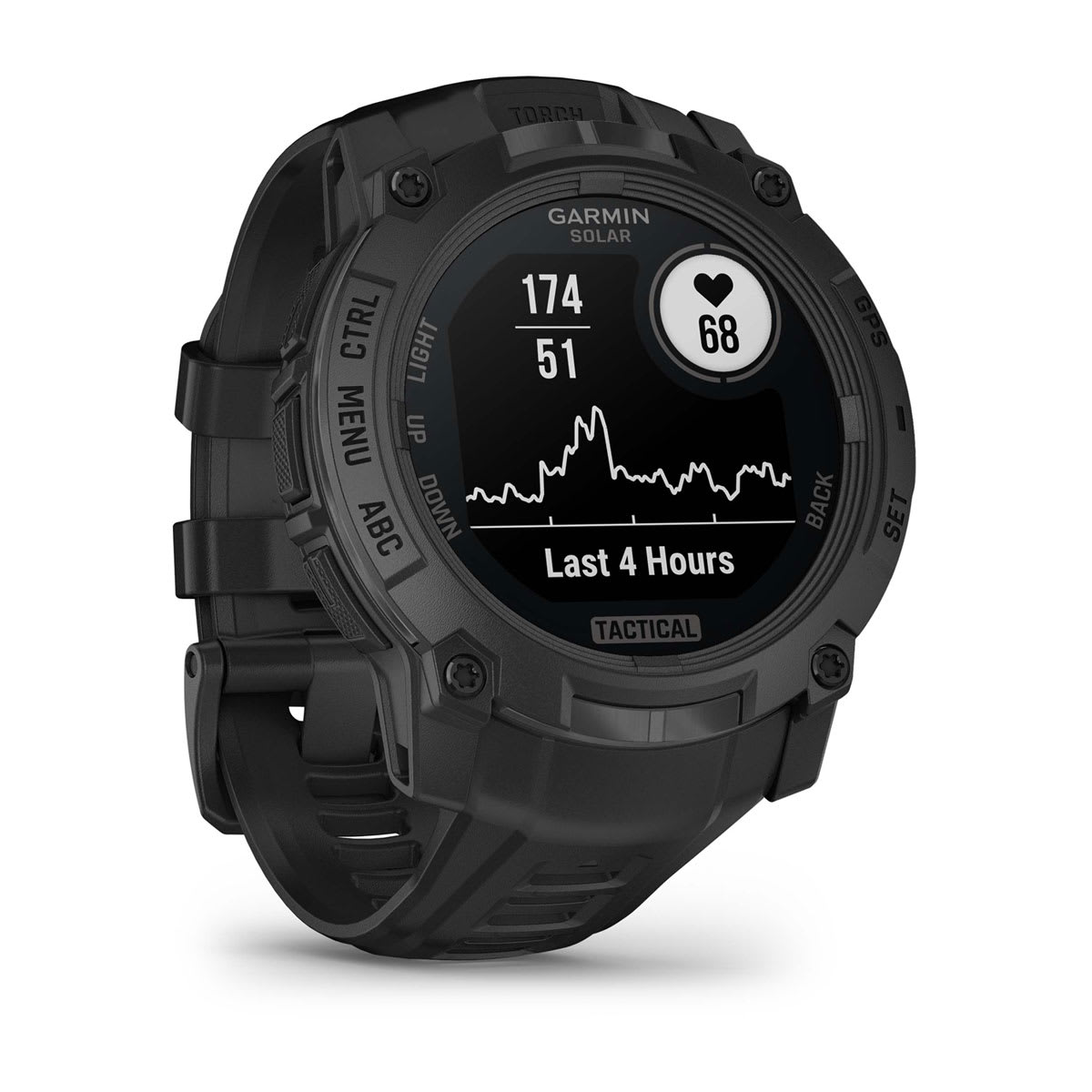 Garmin Instinct® 3 – 50 mm, Solar, Tactical Edition – Black with Black Band – view 3