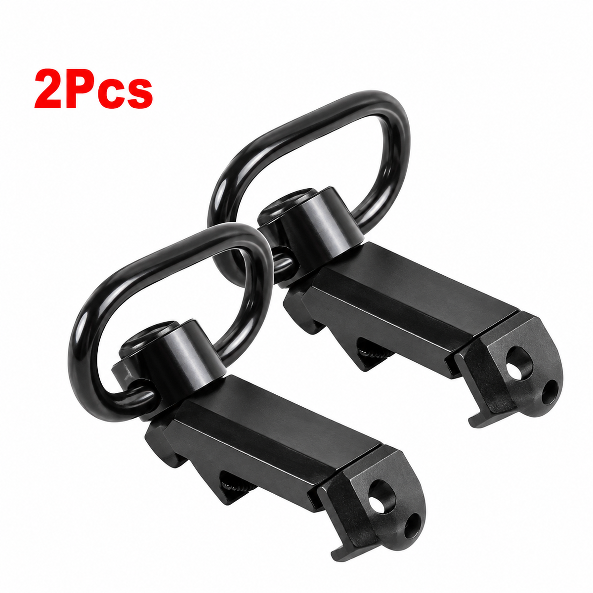 StrikeHold QD Sling Swivel Set — Rail Clamp Mount (2Pcs)