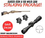 RUGER AMERICAN GEN II GO WILD CAMO 308 WIN 22" + LEUPOLD PACKAGE