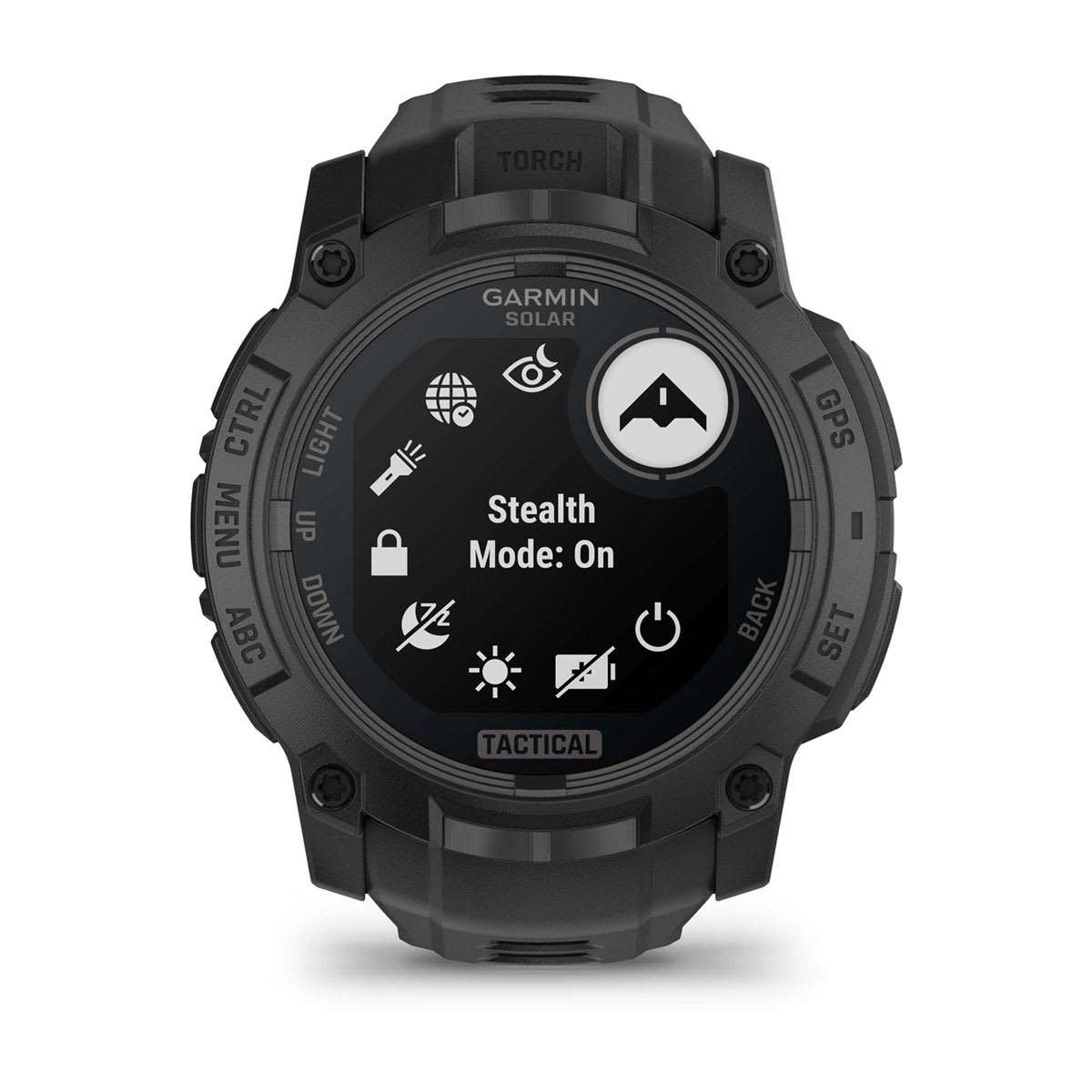 Garmin Instinct® 3 – 50 mm, Solar, Tactical Edition – Black with Black Band – view 4