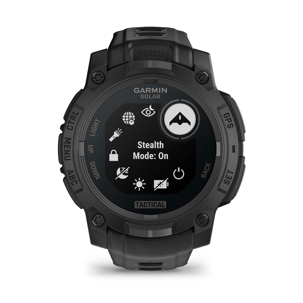 Garmin Instinct® 3 – 45 mm, Solar, Tactical Edition – Black with Black Band – view 4
