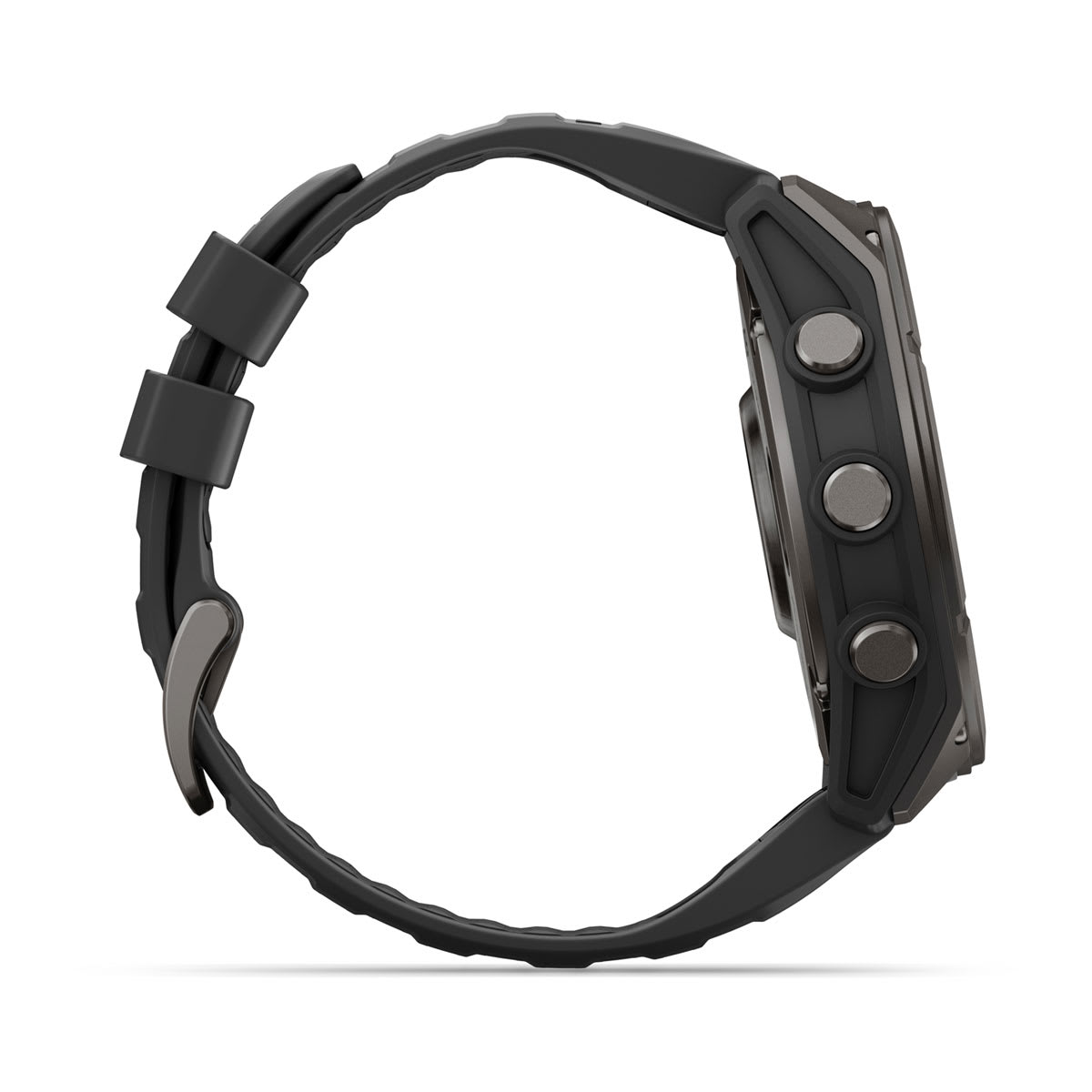 Garmin fēnix® 9 – 51mm – Carbon Gray DLC Titanium with Black Silicone Band – view 5
