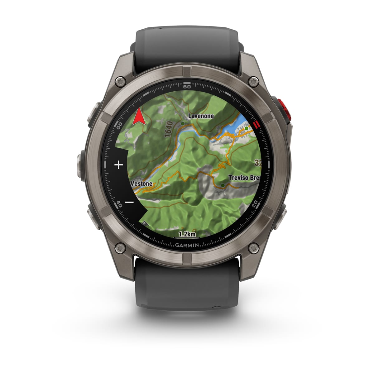 Garmin fēnix® 8 Pro – 51 mm, AMOLED – Sapphire, Titanium with Graphite/black silicone band – view 6