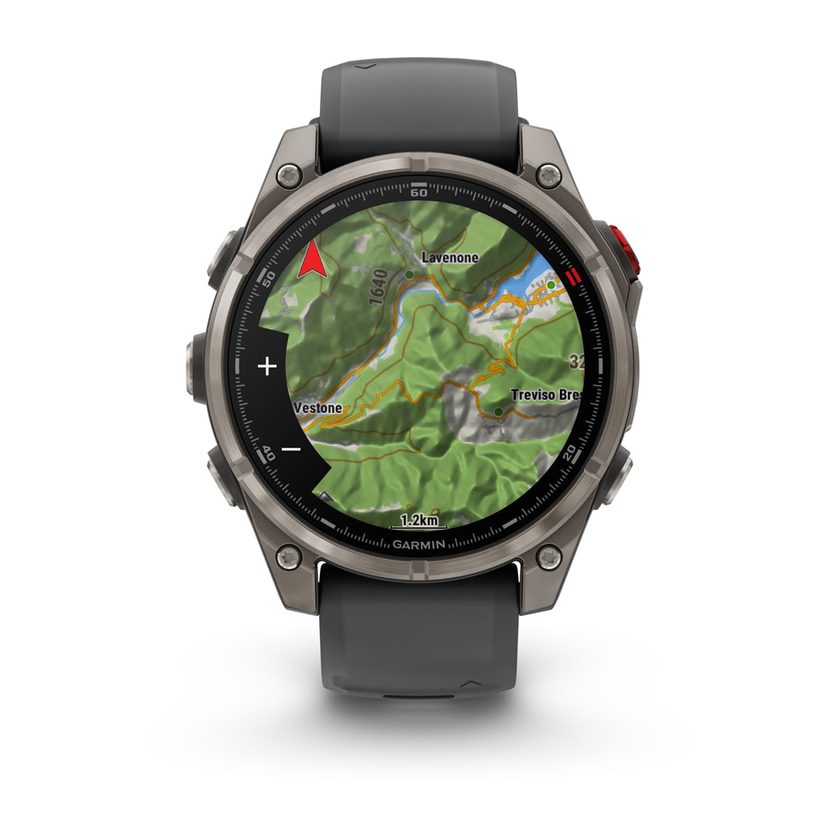 Garmin fēnix® 8 Pro – 47 mm, AMOLED – Sapphire, Titanium with Graphite/black silicone band – view 6