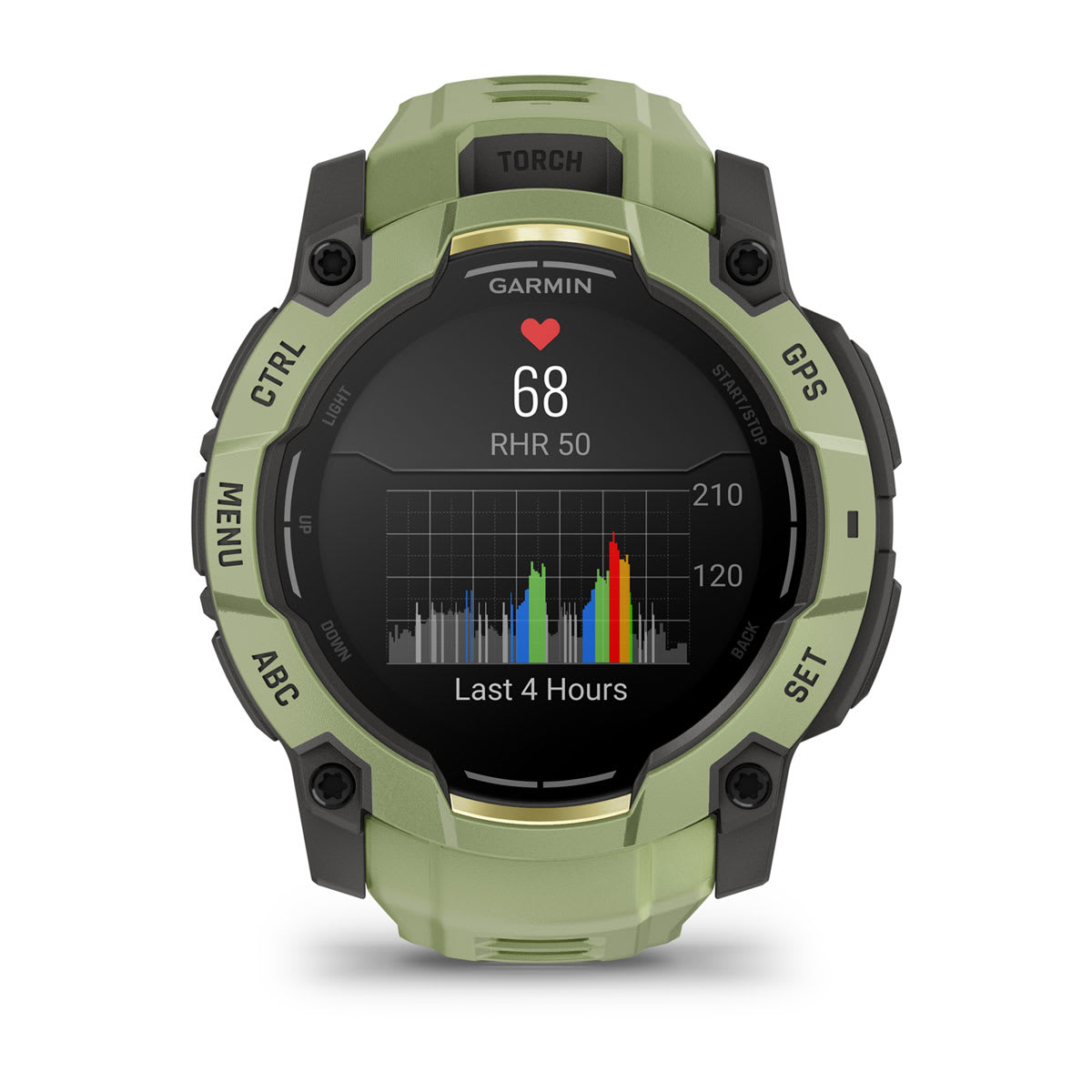 Garmin Instinct® 3 – 50 mm, AMOLED – Fern Green with Fern Green Band – view 7