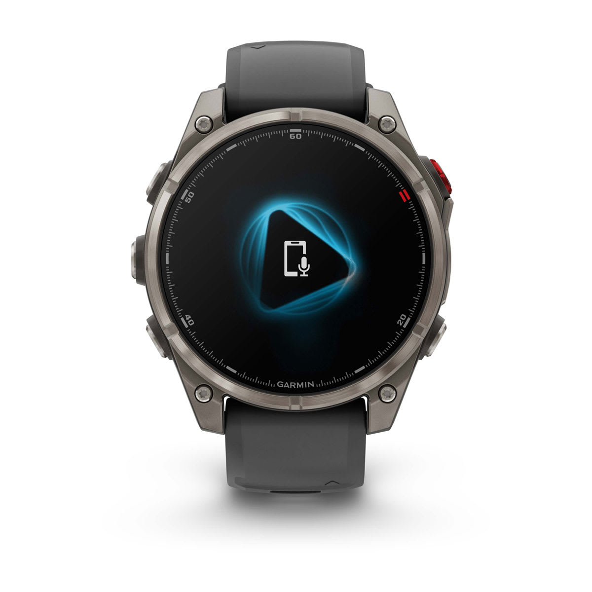 Garmin fēnix® 8 Pro – 47 mm, AMOLED – Sapphire, Titanium with Graphite/black silicone band – view 7