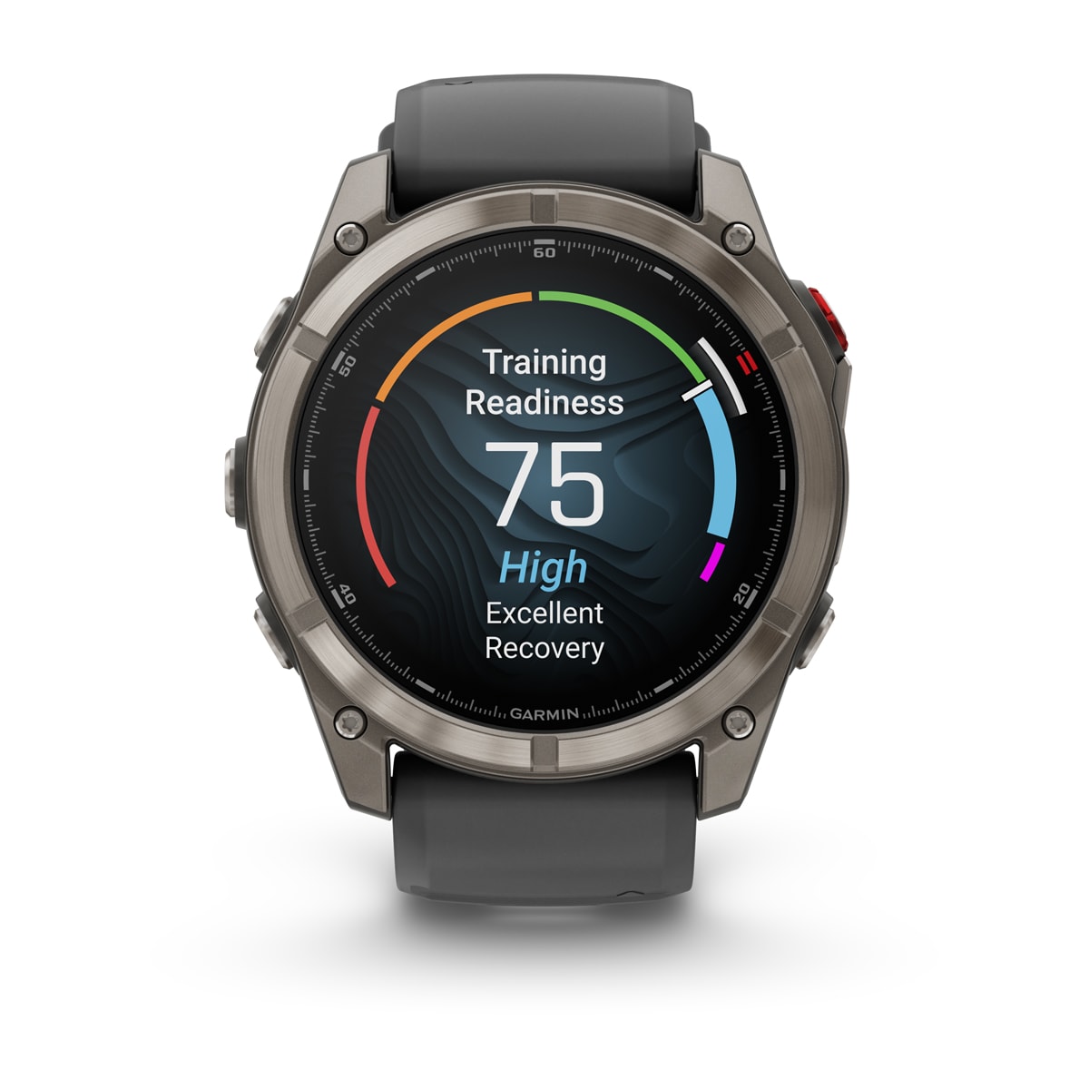 Garmin fēnix® 8 Pro – 51 mm, AMOLED – Sapphire, Titanium with Graphite/black silicone band – view 7