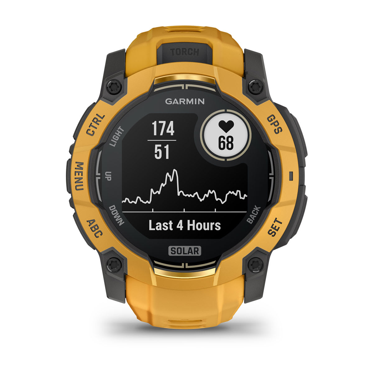 Garmin Instinct® 3 – 50 mm, Solar – Sunburst with Sunburst/Grey Band – view 8