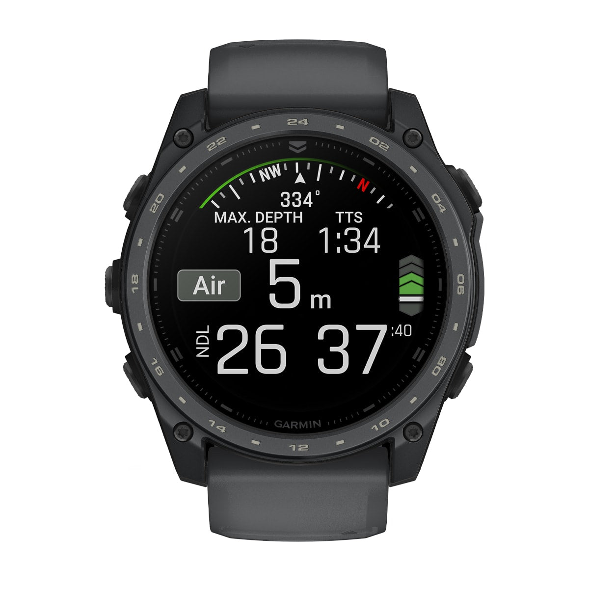 Garmin tactix® 8 – 51 mm, AMOLED, Cerakote® Coating – Includes Applied Ballistics Ultralight™ Solver and Slate Gray Cerakote® Coating – view 8