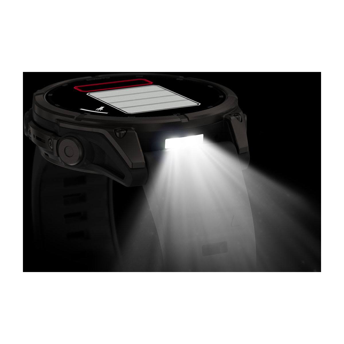 Garmin fēnix® 9 – 47mm – Carbon Gray DLC Titanium with Black Silicone Band – view 8