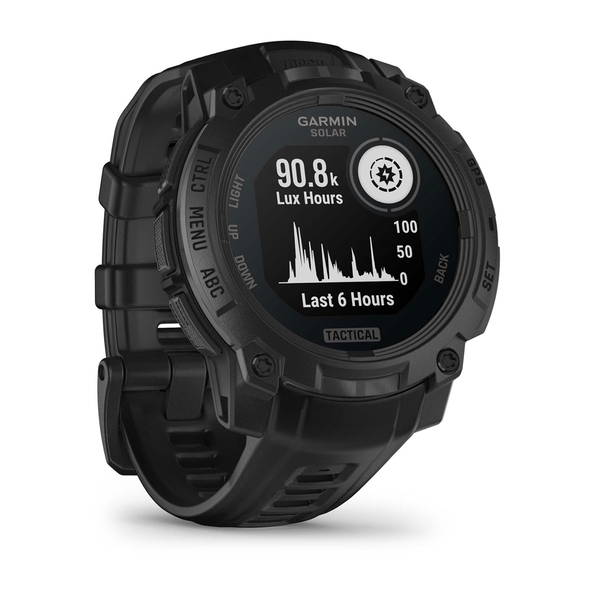 Garmin Instinct® 3 – 45 mm, Solar, Tactical Edition – Black with Black Band – view 8